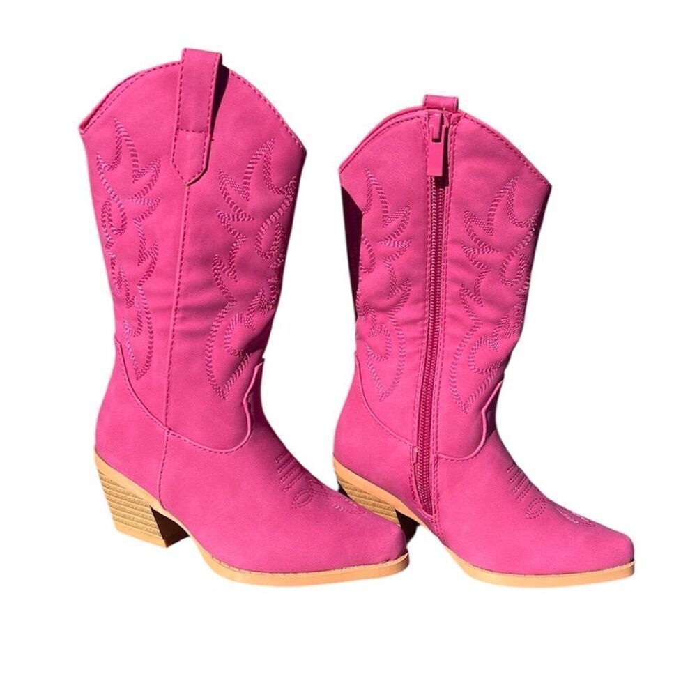 New Pink Cowgirl BootsโForever Boutique Western Boots Rodeo Cow Girl Size 6.5